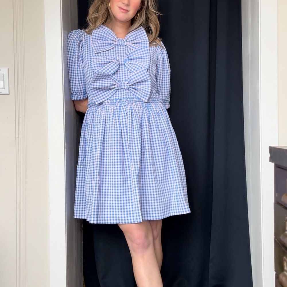 Lazy Oaf Blue Gingham Dress